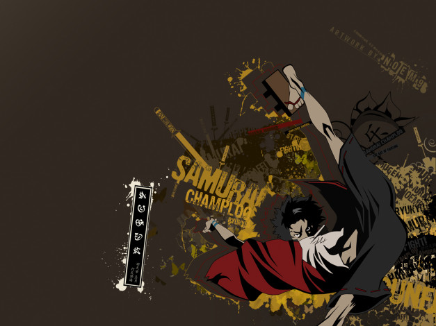 Обои картинки фото аниме, samurai, champloo