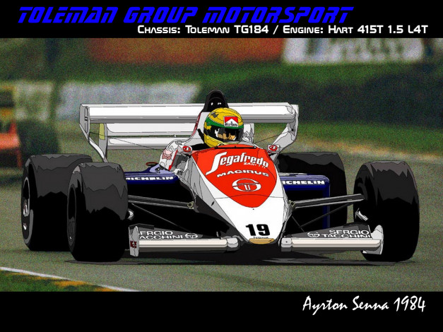 Обои картинки фото ayrton, senna, 1984, спорт, формула