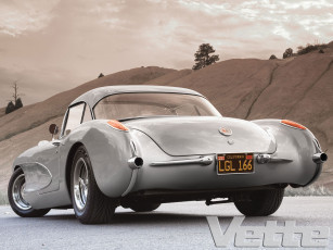 Картинка 1957 chevrolet corvette автомобили