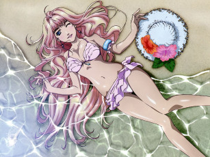 Картинка аниме macross frontier девушка вода шпяпа