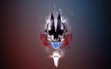 Картинка 3д графика horror ужас череп