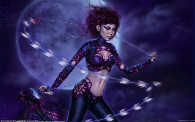 Обои картинки фото lisa, jenkins, фэнтези, девушки, планета