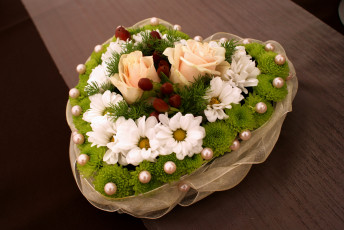 Картинка цветы букеты композиции букет ромашки розы