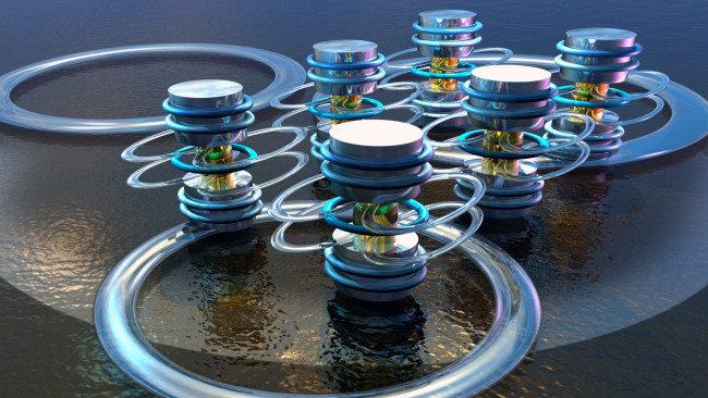 Обои картинки фото 3д, графика, modeling, моделирование, цвета, узор, фон