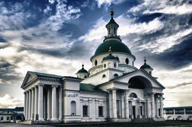 Обои картинки фото дмитриевский, собор, ростов, города, православные, церкви, монастыри, колонны, купола, кресты