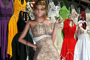 Картинка 3д графика people люди девушка платья