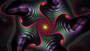 Картинка 3д графика fractal фракталы цвета узор фон