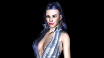 Картинка 3д графика people люди девушка взгляд