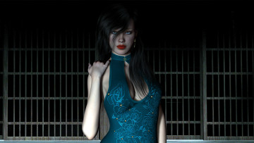 Картинка 3д графика people люди девушка взгляд