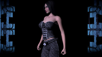 Картинка 3д графика people люди девушка взгляд