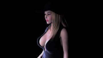 Картинка 3д графика people люди взгляд девушка