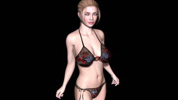 Картинка 3д графика people люди взгляд девушка