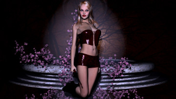 Картинка 3д графика people люди взгляд девушка