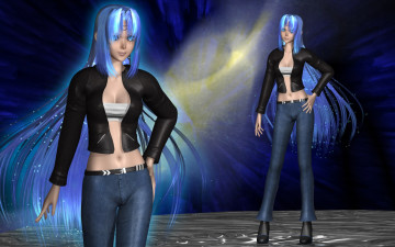 Картинка 3д графика anime аниме девушки