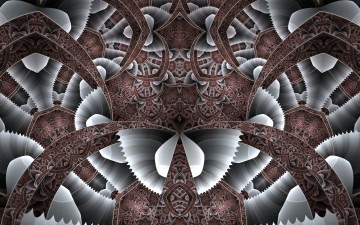 Картинка 3д графика fractal фракталы узор цвета фон