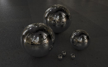 Картинка 3д графика шары