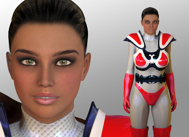 Обои картинки фото 3д, графика, fantasy, фантазия, девушка, взгляд