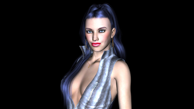 Обои картинки фото 3д, графика, people, люди, девушка, взгляд