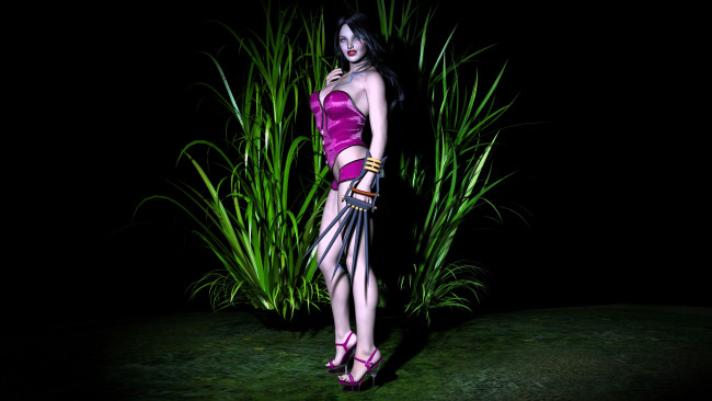 Обои картинки фото 3д, графика, people, люди, девушка, взгляд