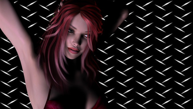 Обои картинки фото 3д, графика, people, люди, взгляд, девушка