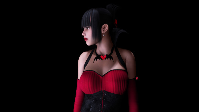 Обои картинки фото 3д, графика, people, люди, взгляд, девушка