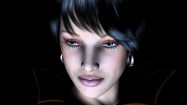 Обои картинки фото 3д, графика, portraits, портрет, девушка, лицо