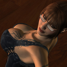 Картинка 3д+графика люди+ people взгляд девушка