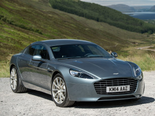 обоя автомобили, aston martin, серый, rapide, s, 2013г, aston, martin