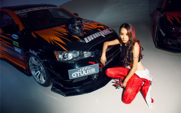 Картинка автомобили авто+с+девушками азиатка автомобиль девушка