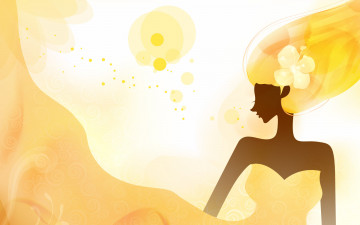 Картинка векторная+графика девушки девушка фон взгляд