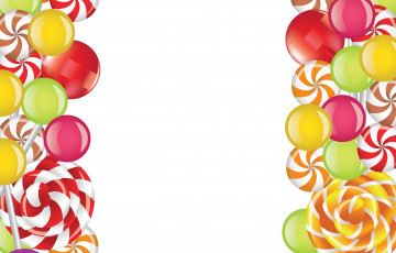 обоя векторная графика, еда, леденцы, карамельки, чупа-чупсы