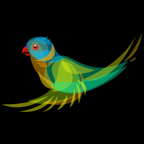 Обои картинки фото векторная графика, птицы, попугай, фон