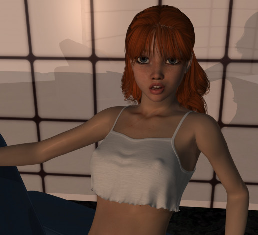 Обои картинки фото 3д графика, люди , people, взгляд, девушка