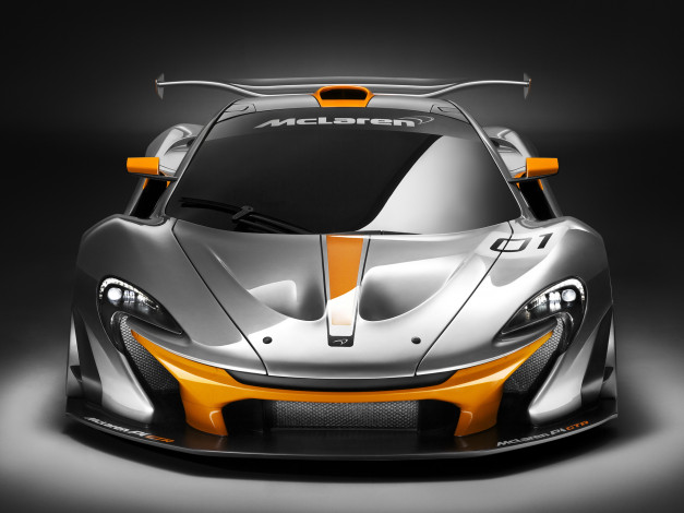 Обои картинки фото автомобили, mclaren, темный, 2014г, concept, gtr, p1
