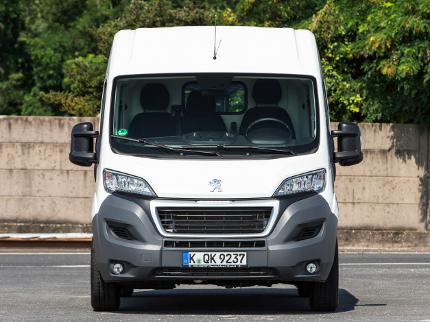 Обои картинки фото автомобили, peugeot, светлый, 2014г, l2h2, boxer, van