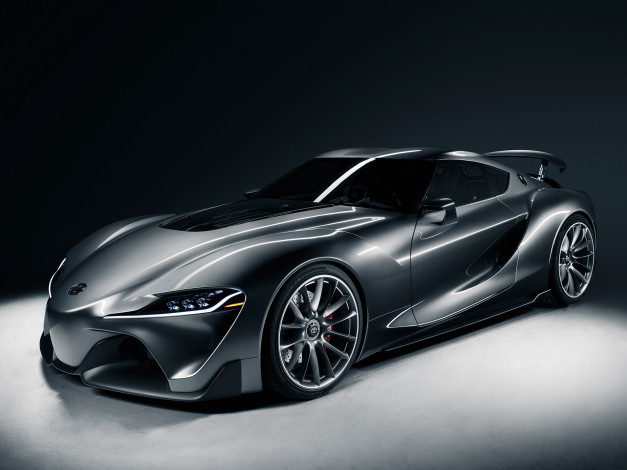 Обои картинки фото автомобили, toyota, 2014г, ft-1, graphite, concept, темный