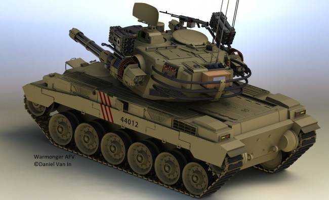 Обои картинки фото техника, 3d, танк