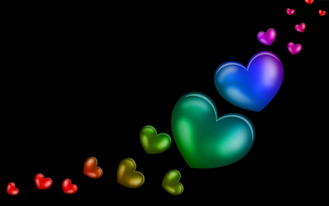 Обои картинки фото векторная графика, сердечки