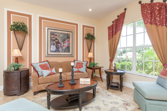 Обои картинки фото интерьер, гостиная, шторы