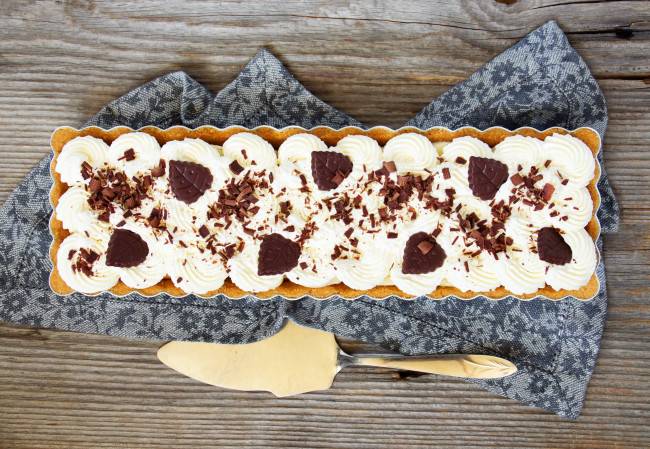 Обои картинки фото еда, торты, крем, шоколад