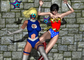 обоя lordsnot, 3д графика, фантазия , fantasy, девушки, взгляд, фон