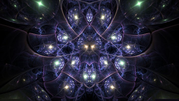 Картинка 3д+графика фракталы+ fractal цвета фон узор