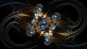 Картинка 3д+графика фракталы+ fractal цвета фон узор