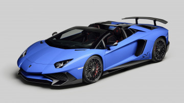 Картинка автомобили lamborghini lb834 roadster superveloce голубой lp 750-4 aventador 2015г
