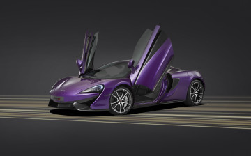 обоя автомобили, mclaren, mso, 570s, coupе, 2015г, сиреневый