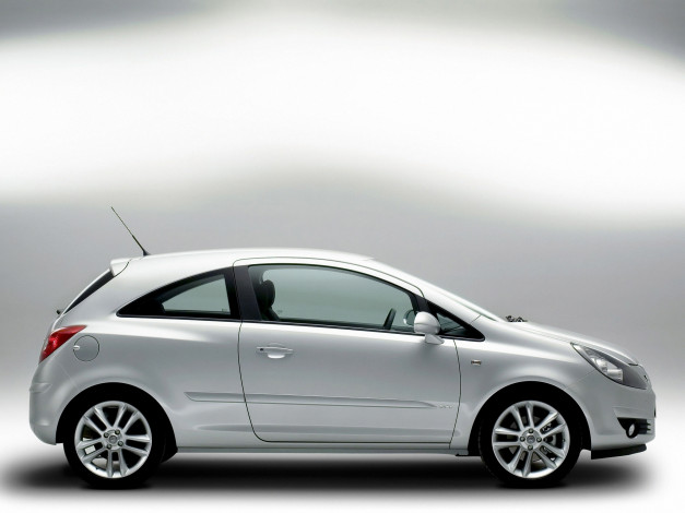Обои картинки фото автомобили, vauxhall, серый, d, 3-door, corsa