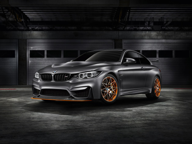 Обои картинки фото автомобили, bmw, concept, m4, gts, f82, 2015г, темный
