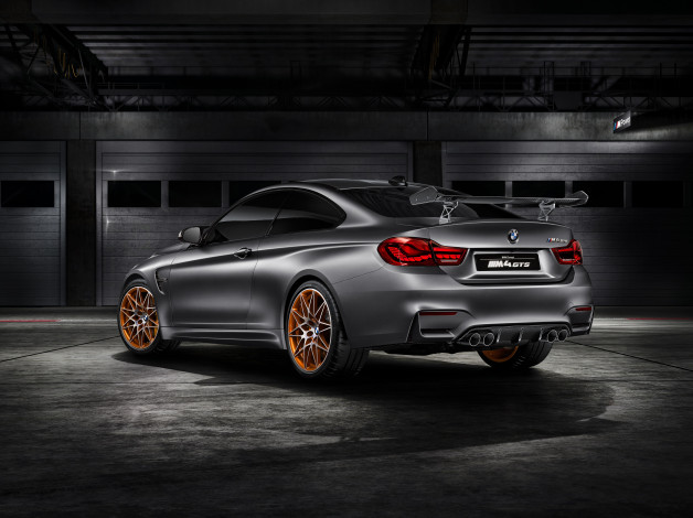 Обои картинки фото автомобили, bmw, concept, m4, gts, f82, 2015г, темный