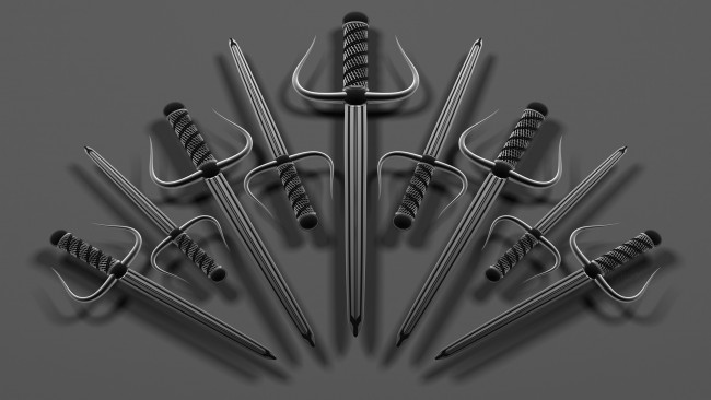 Обои картинки фото 3д графика, моделирование , modeling, фон, мечи