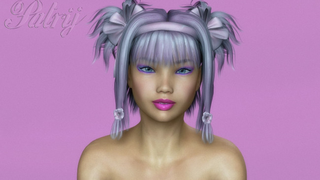 Обои картинки фото 3д графика, портрет , portraits, девушка, взгляд, фон